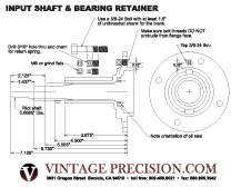 Picture of input shaft and bearing retainer diagram